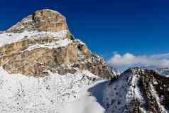坡滑雪度假胜地colfoscoaltaBadia白云石山脉