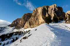 岩石山滑雪度假胜地colfoscoaltaBadia