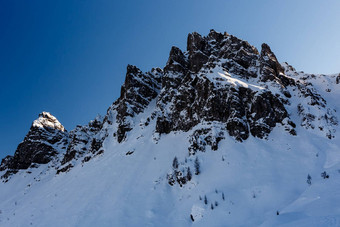 岩石山滑雪度假胜地阿拉巴白云石山脉阿尔卑斯山脉2015
