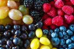 混合彩色的浆果轮板划分三角形时尚的布局维生素夏天浆果