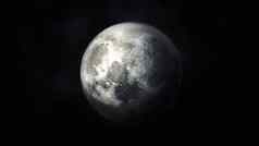 现实的黑暗灰色的图像月亮空间