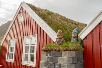 地狱冰岛冬天木房子冰岛地狱村斯奈山半岛半岛西方冰岛