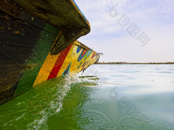 传统的渔夫船尼日尔河
