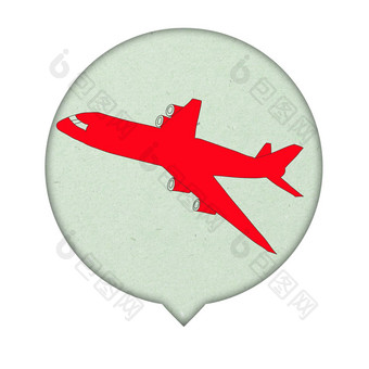 飞机标志图标纸背景