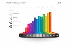 完整的可编辑的信息图表图表向量模板模型业务宣传册演讲设计