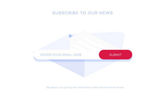 电子邮件订阅最新的新闻网站元素电子邮件subscribition形式