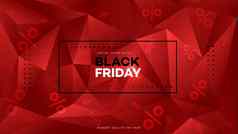 黑色的星期五出售现实的背景钻石多边形黑色的星期五横幅黑暗背景头网站