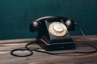 黑色的复古的电话办公室沟通技术<strong>怀旧</strong>之情