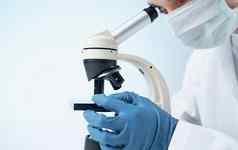 医生医疗手套显微镜表格实验室化学元素疫苗