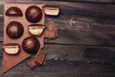 棉花糖巧克力糖果美味可可木表格