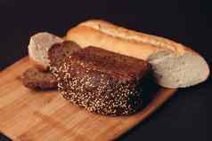 面粉产品木董事会烘焙面包面包