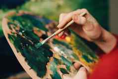 女人油漆图片水彩油漆艺术