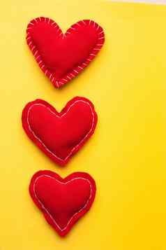 红色的心情人节礼物假期浪漫黄色的背景