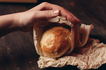 面包面包面粉产品木董事会托盘纸包装