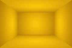 摘要固体闪亮的黄色的梯度工作室墙房间背景房间