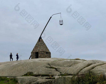 石头灯塔篮子木火人走世界之不可或缺Tjøme挪威