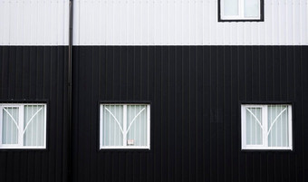 黑色的白色波纹铁表外观仓库工厂窗户纹理无缝的波纹锌表金属铝外观体系结构金属纹理