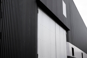 黑色的白色波纹铁表外观仓库工厂窗户纹理无缝的波纹锌表金属铝外观体系结构金属纹理