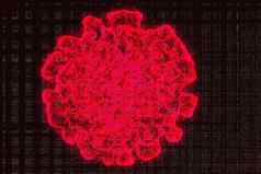 冠状病毒微生物细胞