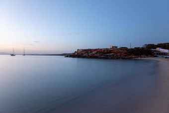 结束一天爱定saona海滩Formentera西班牙