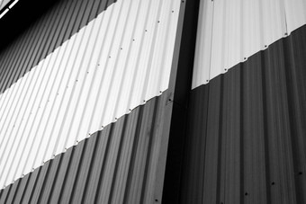 细节黑色的白色波纹铁表外观仓库工厂纹理无缝的波纹锌表金属铝外观体系结构金属纹理