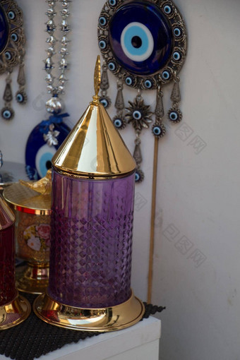 集空色彩斑斓的瓶奥斯曼帝国风格