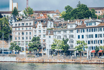 电影视图历史小镇街道建筑主要火车站苏黎世中央火车站瑞士体系结构旅行目的地苏黎世瑞士
