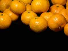 光滑的表面纹理新鲜橙色水果