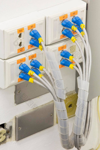 局域网电缆连接不锈钢插头办公室