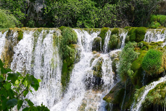 美丽的<strong>瀑布</strong>克尔卡国家公园克罗地亚