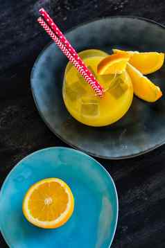 有机食物概念橙色水果