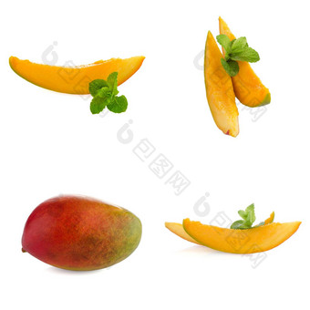集芒果水果