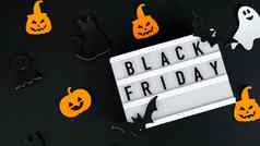 lightbox文本黑色的星期五万圣节装饰出售购物概念模板黑色的星期五出售模型秋天感恩节促销活动广告假期