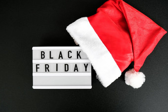 lightbox文本黑色的星期五圣诞节一年装饰圣诞老人他出售购物概念模板黑色的星期五出售模型秋天促销活动广告假期
