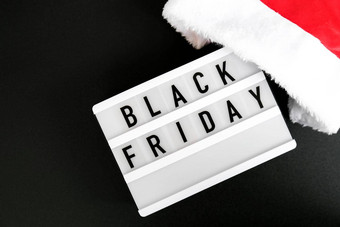 lightbox文本黑色的星期五圣诞节一年装饰圣诞老人他出售购物概念模板黑色的星期五出售模型秋天促销活动广告假期