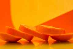 橙色片黄色的背景股票照片