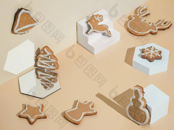 圣诞节姜饼饼干模型复制空间