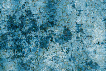 蓝色的墙纹理复杂的结构裂缝划痕