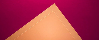 空白纸棕色（的）粉红色的背景办公室文具平铺奢侈品品牌平躺品牌身份设计模型