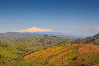 埃特纳火山火山西西里场