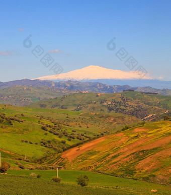 埃特纳火山火山西西里场