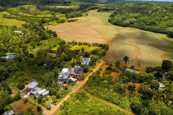 鸟瞰图视图山字段岛<strong>毛里求斯</strong>风景<strong>毛里求斯</strong>