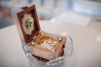 婚礼环珠宝盒子婚礼仪式