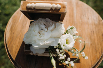 婚礼环珠宝盒子婚礼仪式