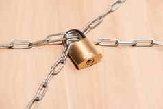 挂锁链木表格概念保护