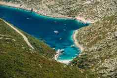 港口弗罗托米扎金索斯岛风景扎金索斯岛海滩希腊游艇海