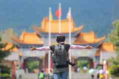 旅游chongsheng寺庙达利小镇云南中国