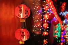 中国人一年灯笼唐人街