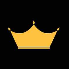 公主皇冠图标向量插图