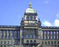 建筑国家博物馆布拉格安顿下来国家博物馆建筑捷克共和国